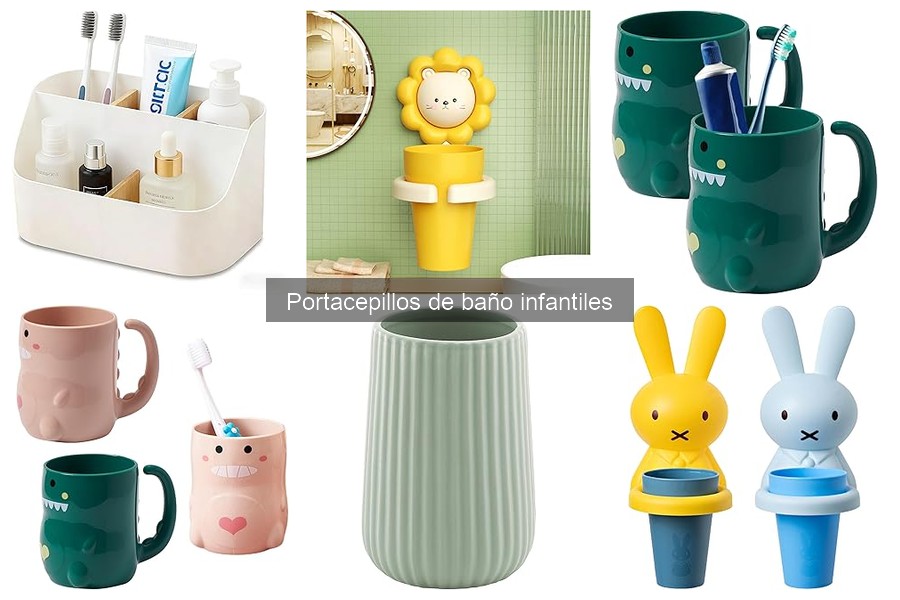 Tipos de portacepillos de baño infantiles: Guía completa