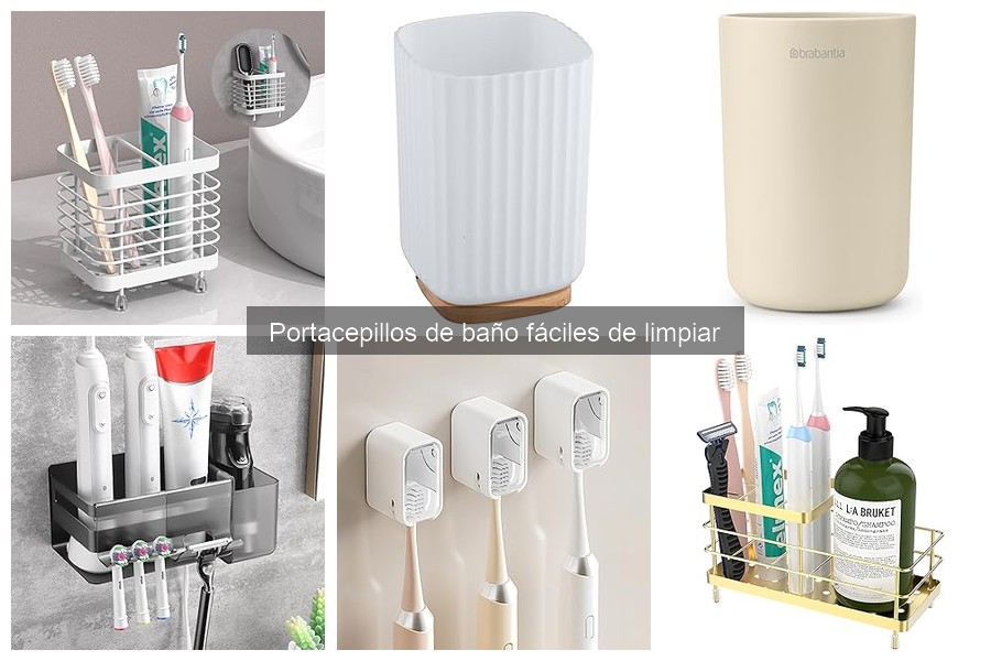 Tipos de portacepillos de baño: ventajas y desventajas