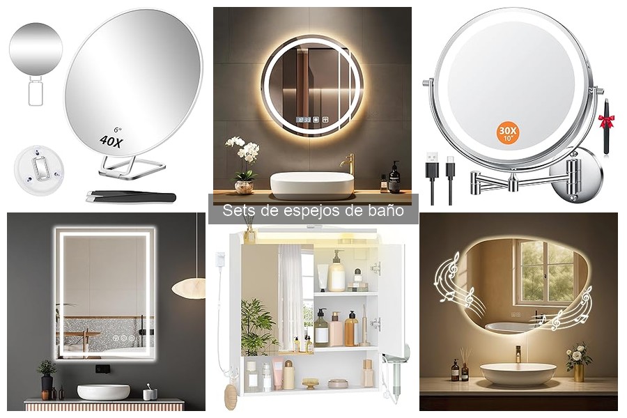 Tipos de sets de espejos de baño: características y ventajas