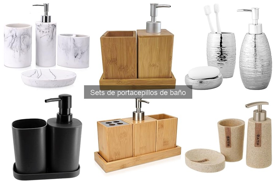 Tipos de sets de portacepillos de baño para tu higiene