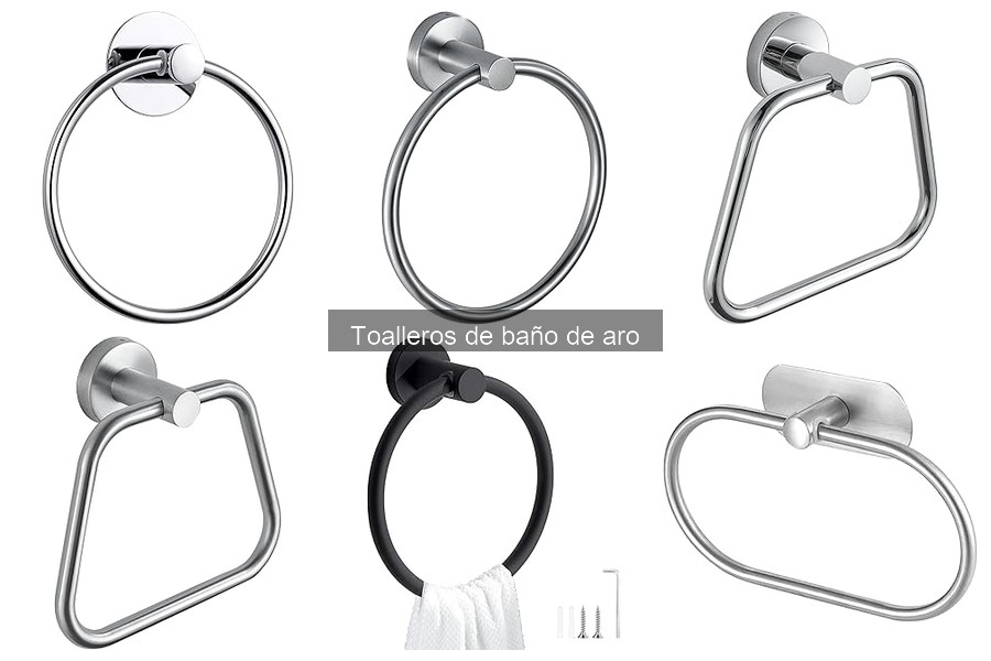 Tipos de toalleros de baño de aro: guía completa