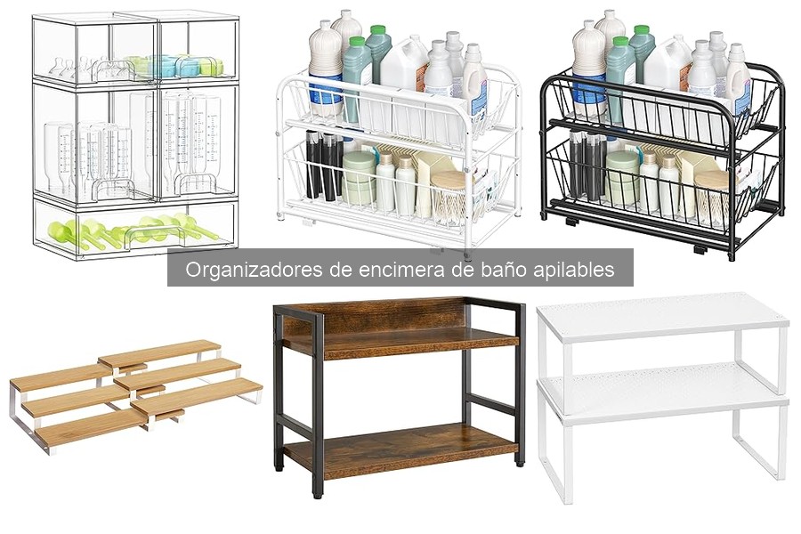 Tips para organizar el baño con estantes apilables