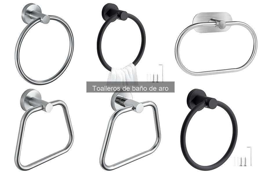 Toalleros de baño de aro: estilo y funcionalidad en diseño