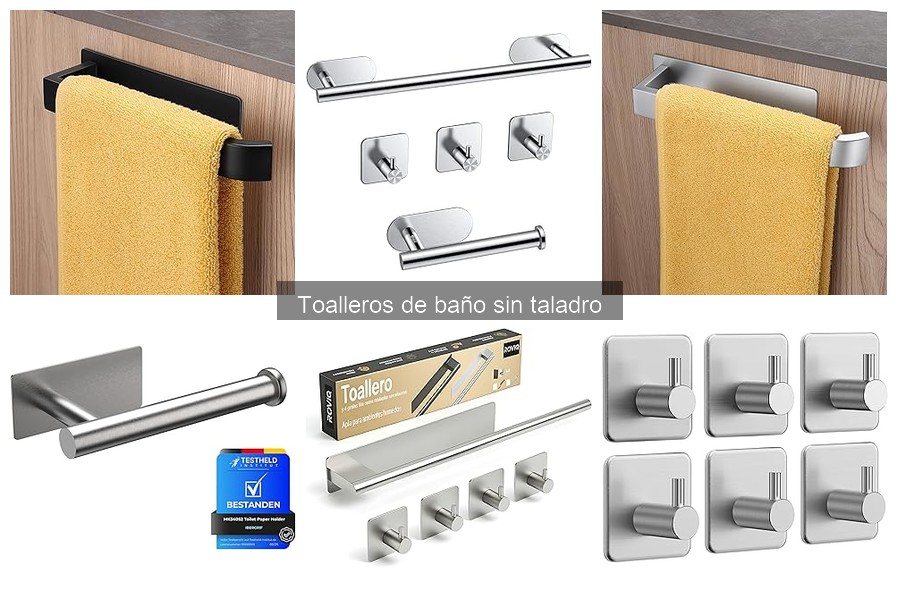 Toalleros de baño sin taladro: ¿Qué son y cómo funcionan?