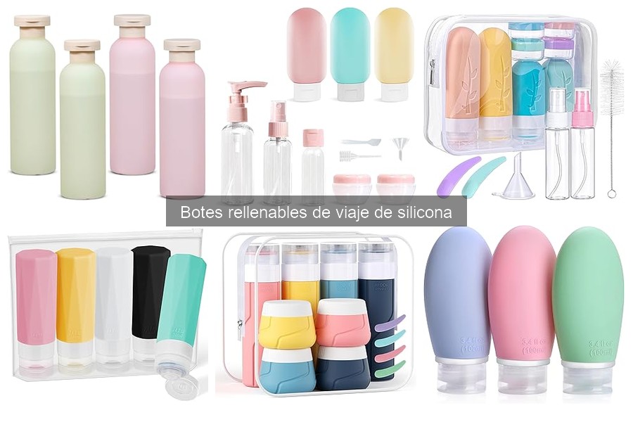 Ventajas de Botes Rellenables de Silicona vs Plástico