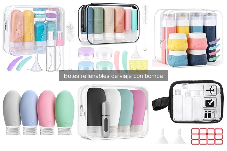 Ventajas de Botes Rellenables de Viaje con Bomba
