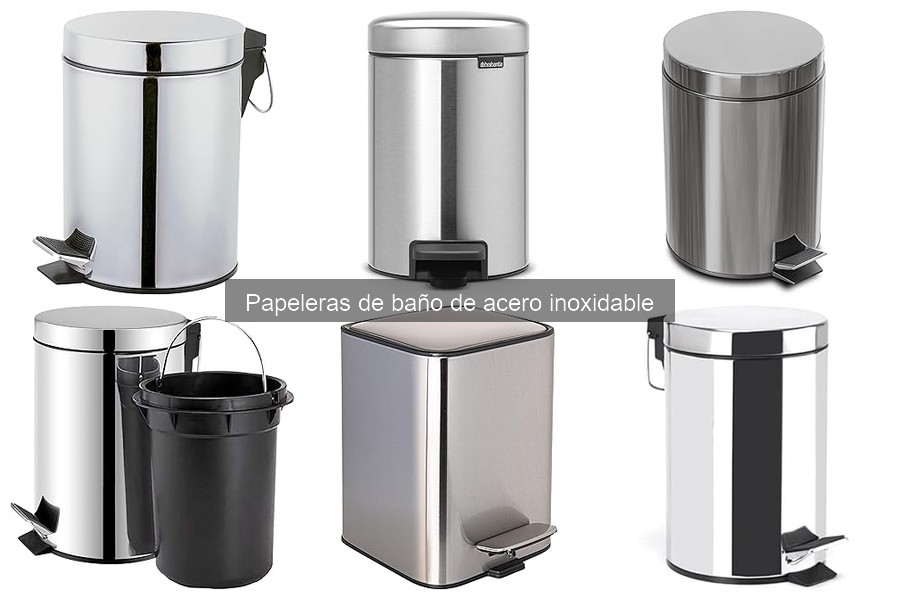 Ventajas de las papeleras de acero inoxidable con pedal