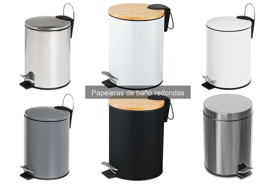 Ventajas de las papeleras de baño redondas: limpieza y estilo