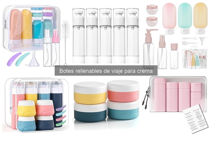Ventajas de los botes rellenables de viaje para crema
