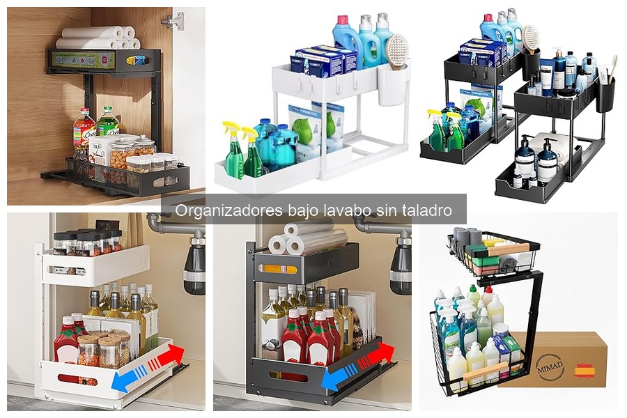 Ventajas de los organizadores bajo lavabo sin taladro