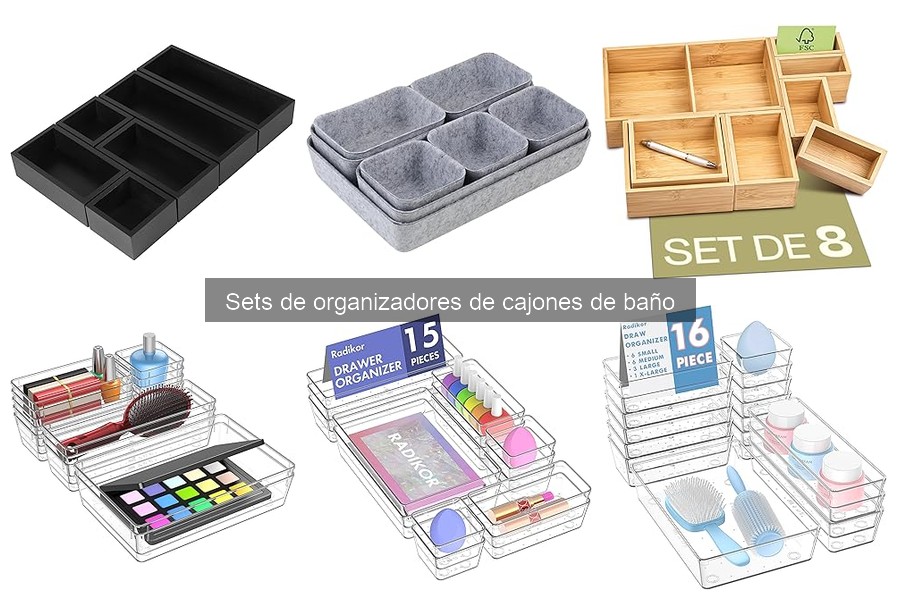 Ventajas de los organizadores de cajones de baño