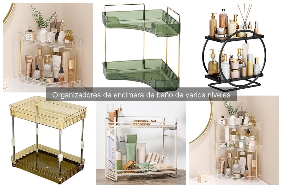 Ventajas de los organizadores de encimera de baño de varios niveles