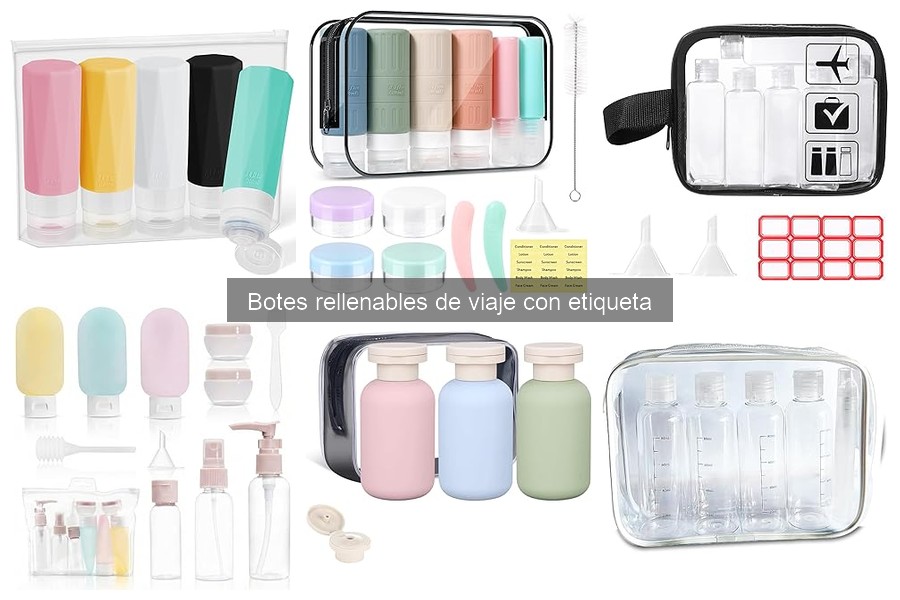 Ventajas de Usar Botes Rellenables de Viaje con Etiqueta