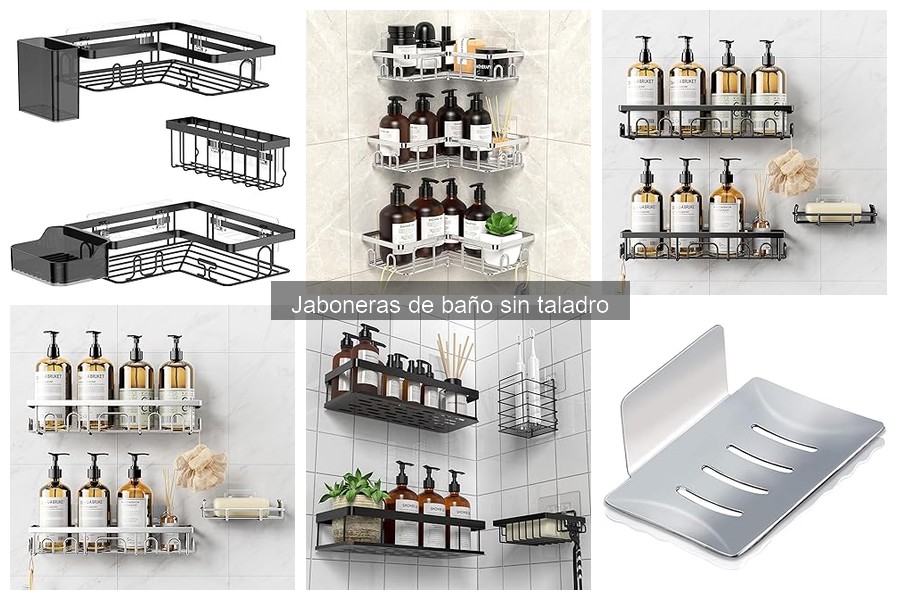 Ventajas de usar jaboneras de baño sin taladro