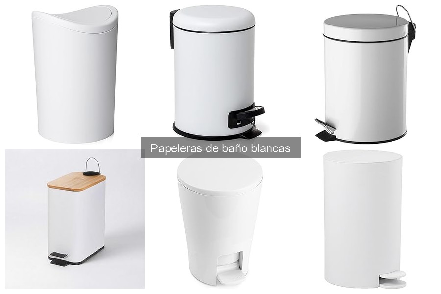 Ventajas de usar papeleras de baño blancas