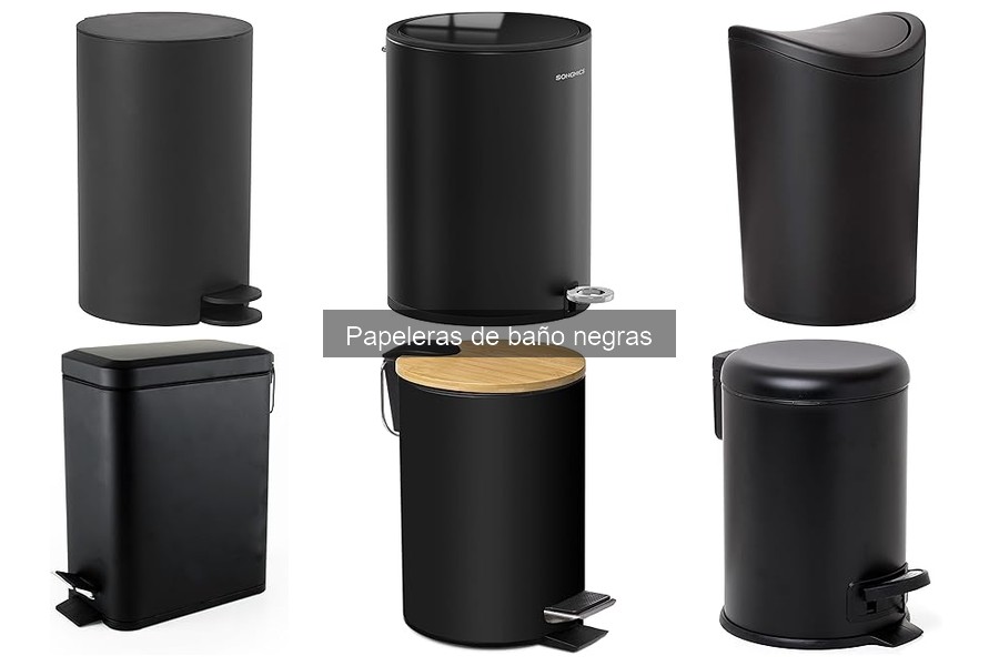 Ventajas de usar papeleras de baño negras para tu hogar