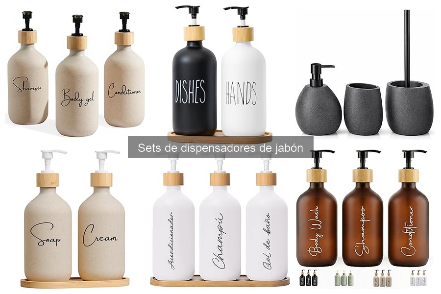 Ventajas de usar sets de dispensadores de jabón en el baño