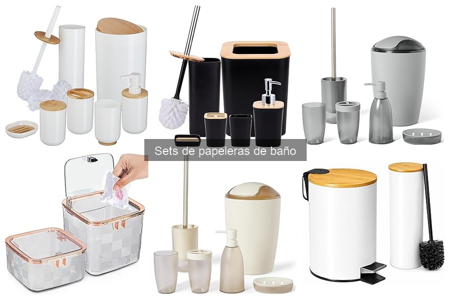 Ventajas de Usar un Set de Papeleras de Baño Estilizado