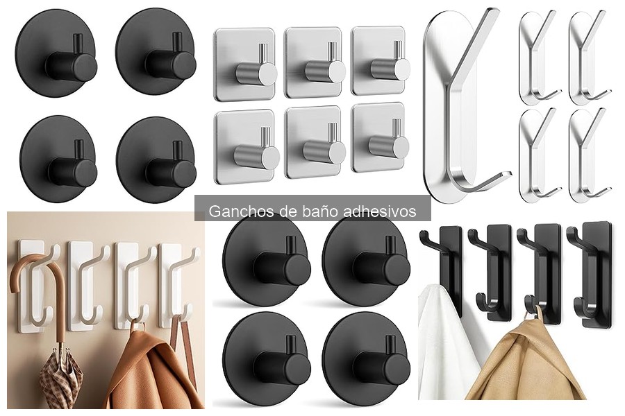 Ventajas y desventajas de los ganchos adhesivos para baño