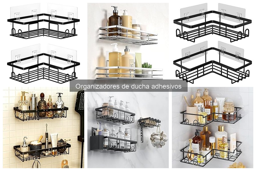 Ventajas y desventajas de organizadores de ducha adhesivos