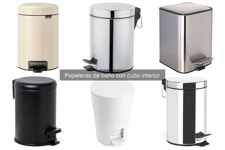 Ventajas y desventajas de papeleras de baño con cubo interior